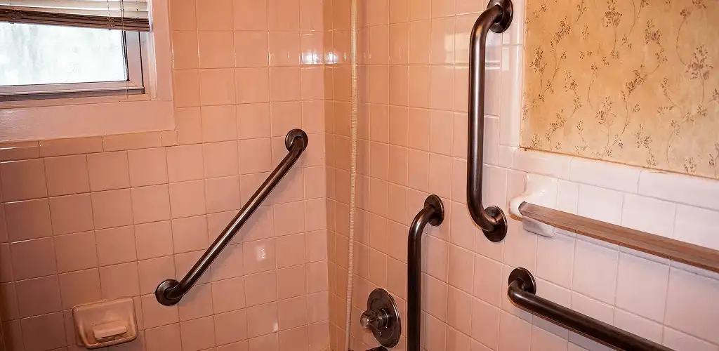 Shower grab bar installation for bathroom safety and accessibility in Arvada, CO