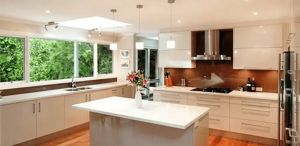 Kitchen cabinet refacing and remodel results in a modern kitchen in Arvada, CO